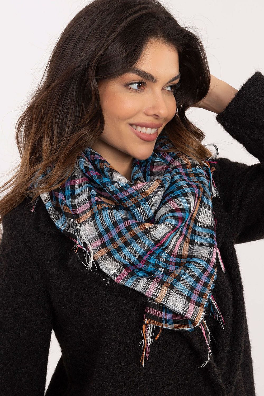 Checked Arab Scarf Neckerchief Women - ShalayeFashion