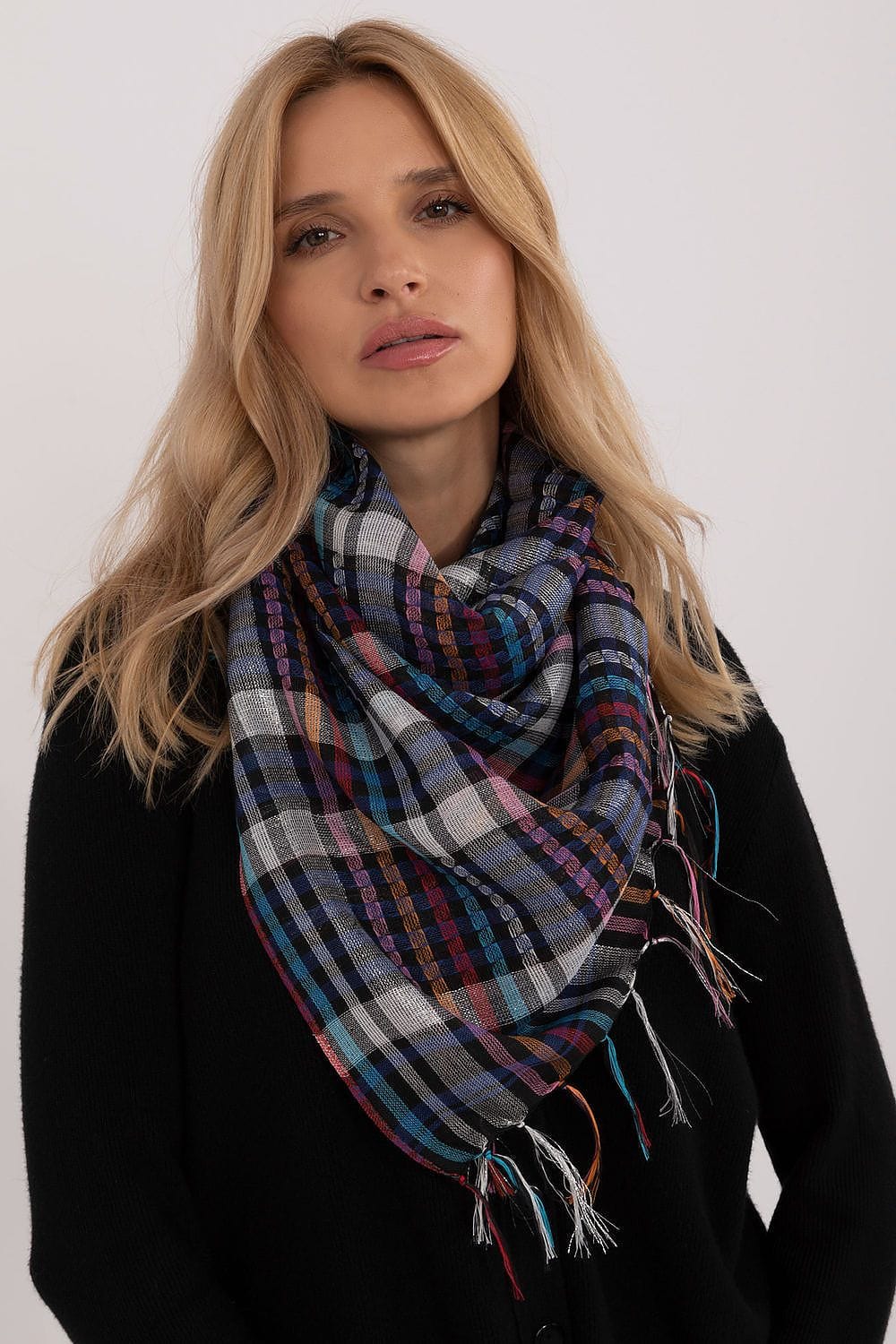 Checked Arab Scarf Neckerchief Women - ShalayeFashion