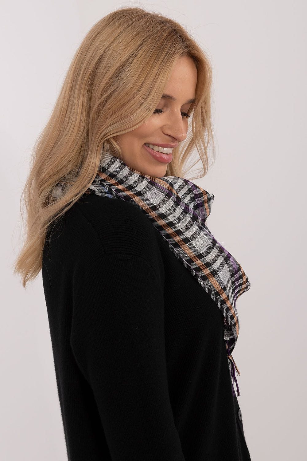 Checked Arab Scarf Neckerchief Women - ShalayeFashion
