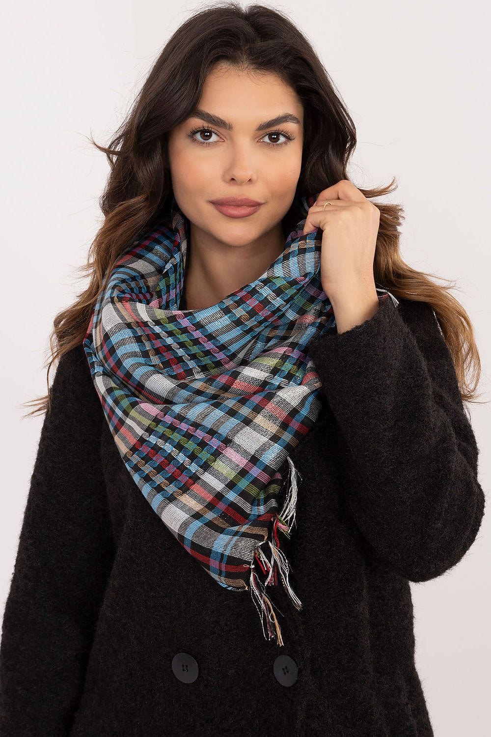 Checked Arab Scarf Neckerchief Women - ShalayeFashion