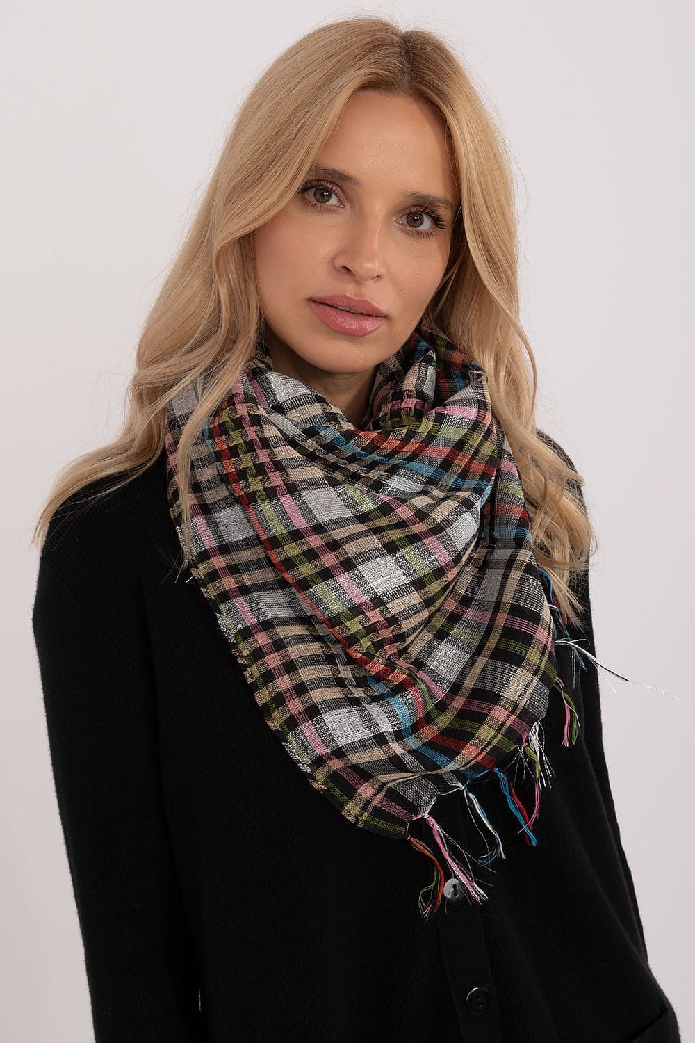 Checked Arab Scarf Neckerchief Women - ShalayeFashion