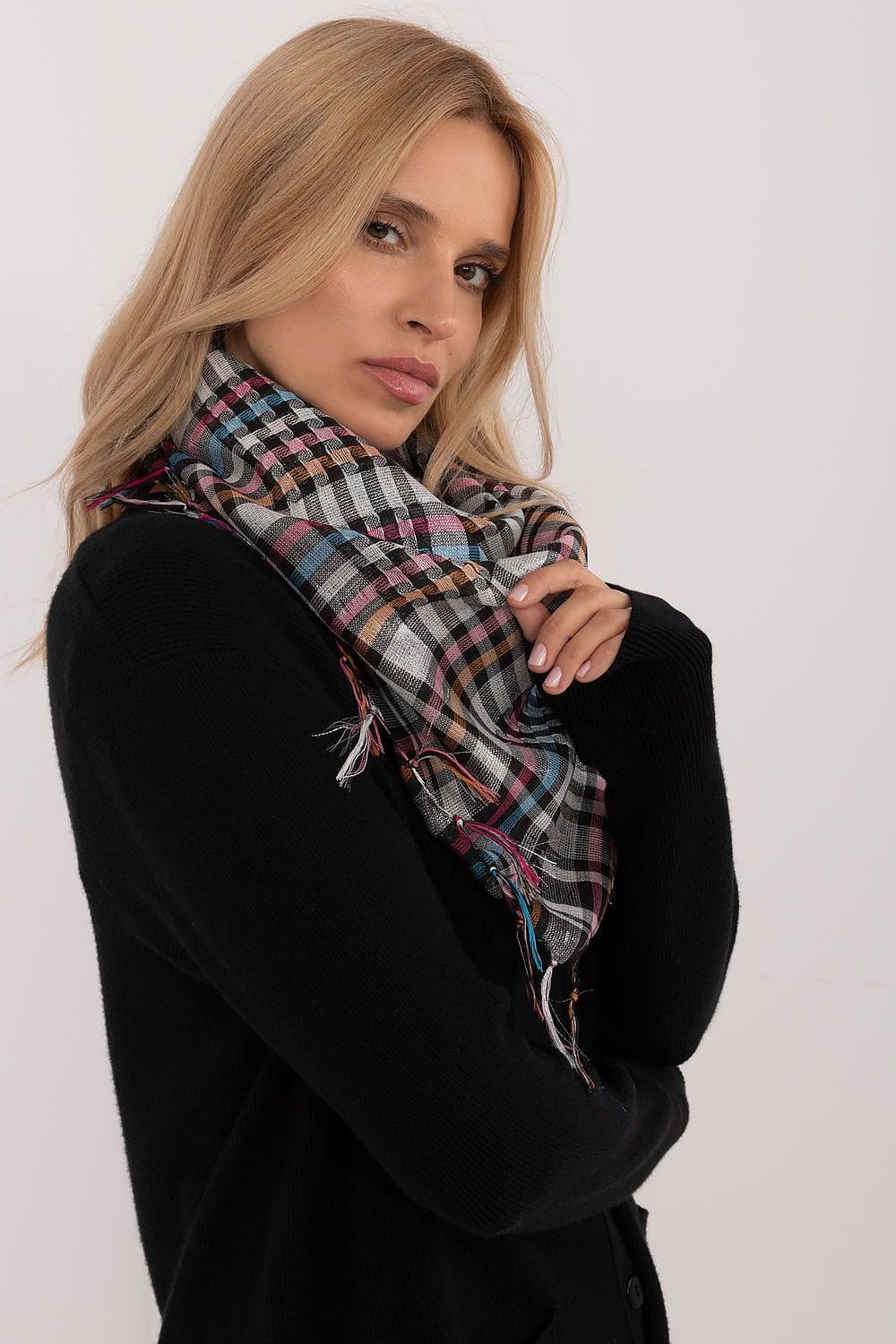 Checked Arab Scarf Neckerchief Women - ShalayeFashion