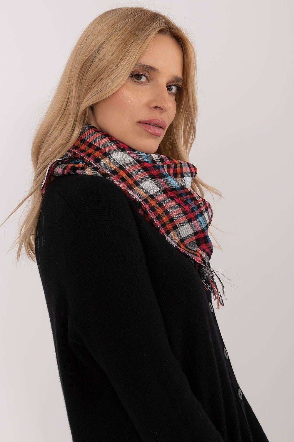 Checked Arab Scarf Neckerchief Women - ShalayeFashion