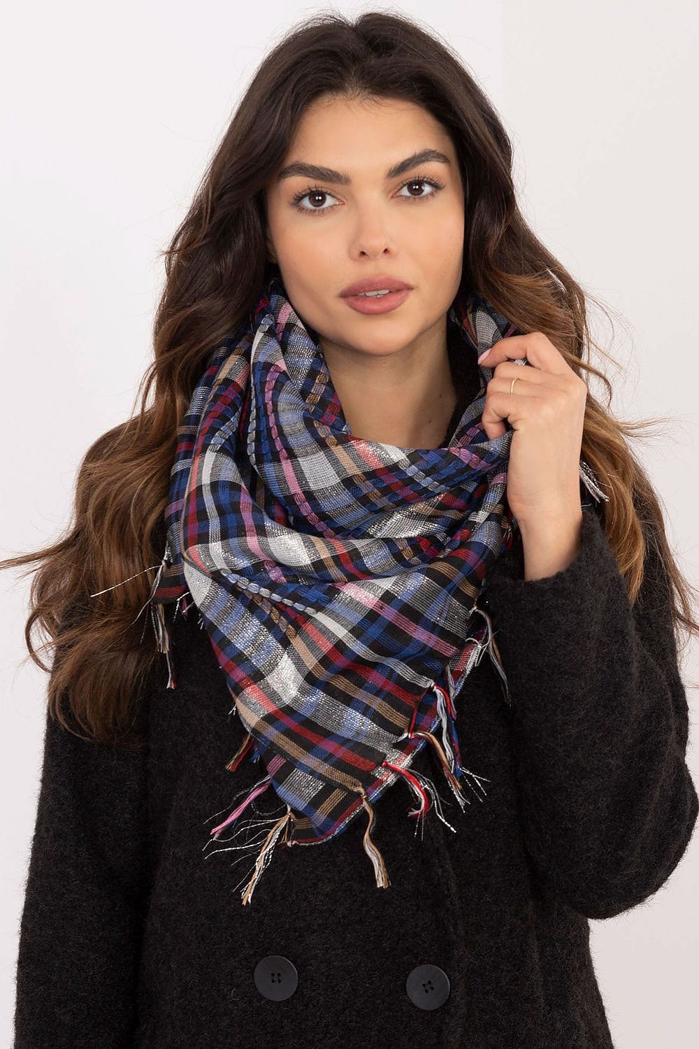 Checked Arab Scarf Neckerchief Women - ShalayeFashion