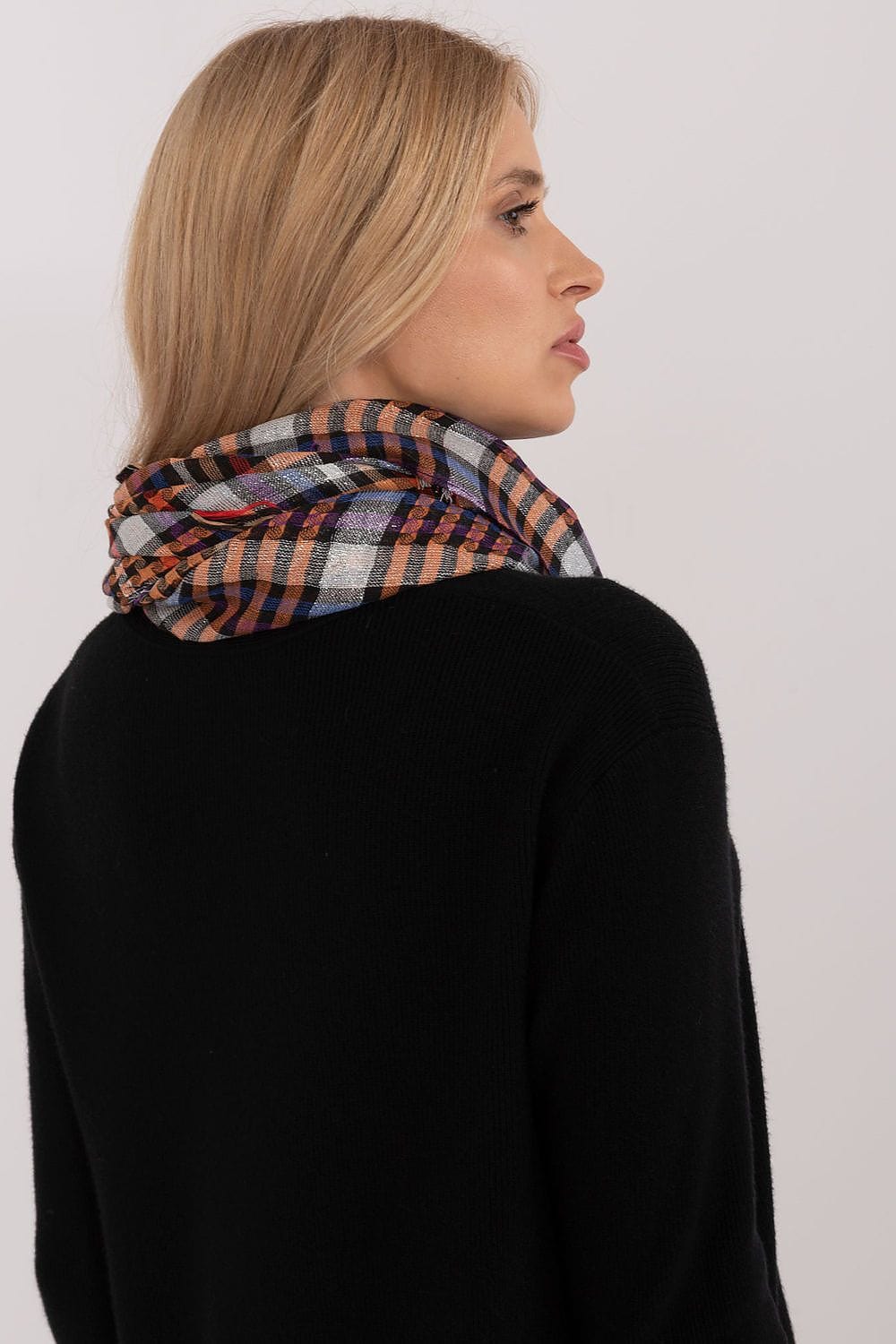 Checked Arab Scarf Neckerchief Women - ShalayeFashion