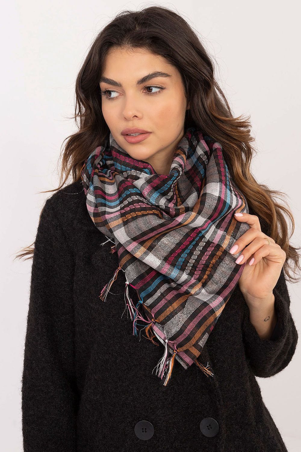 Checked Arab Scarf Neckerchief Women - ShalayeFashion