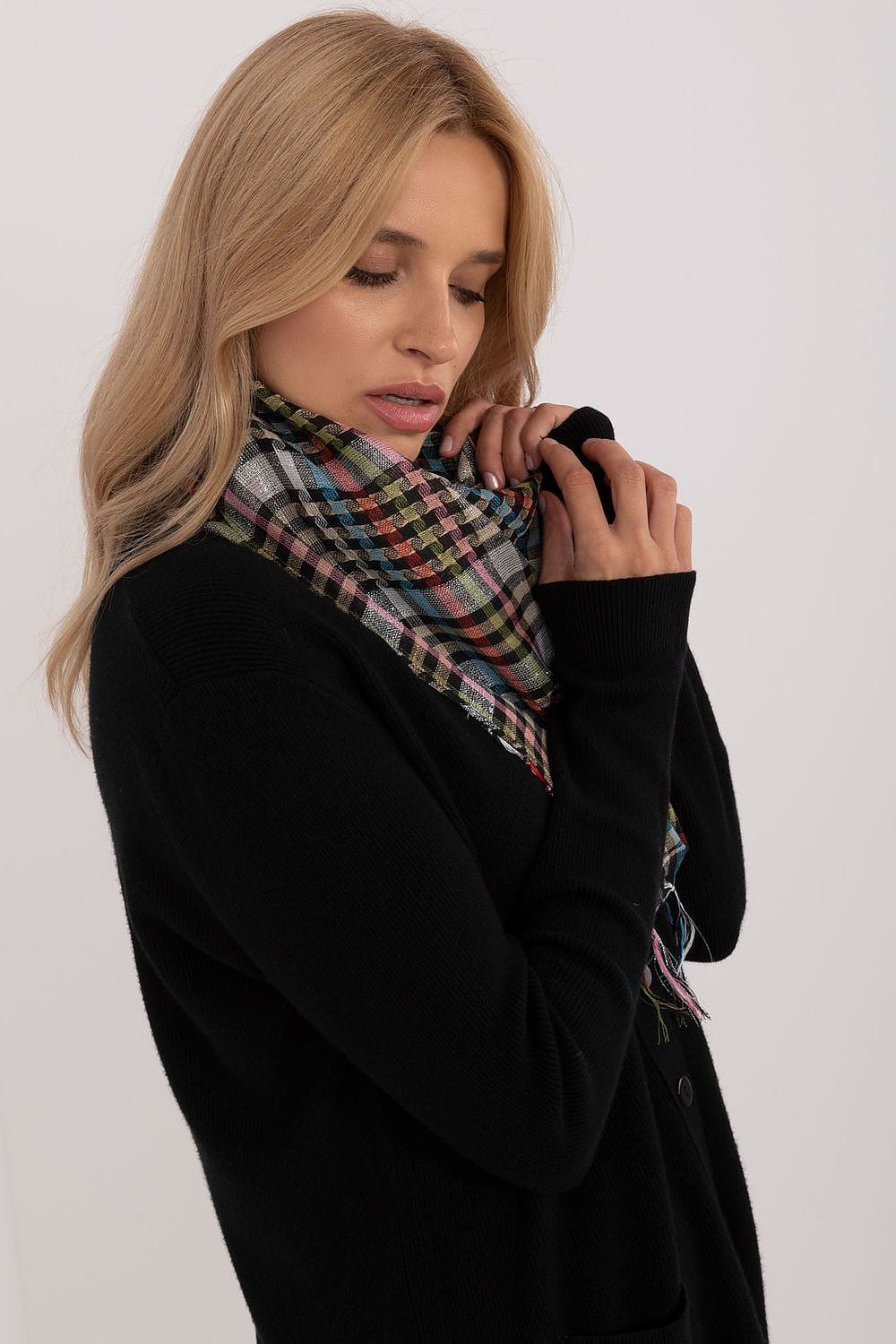 Checked Arab Scarf Neckerchief Women - ShalayeFashion