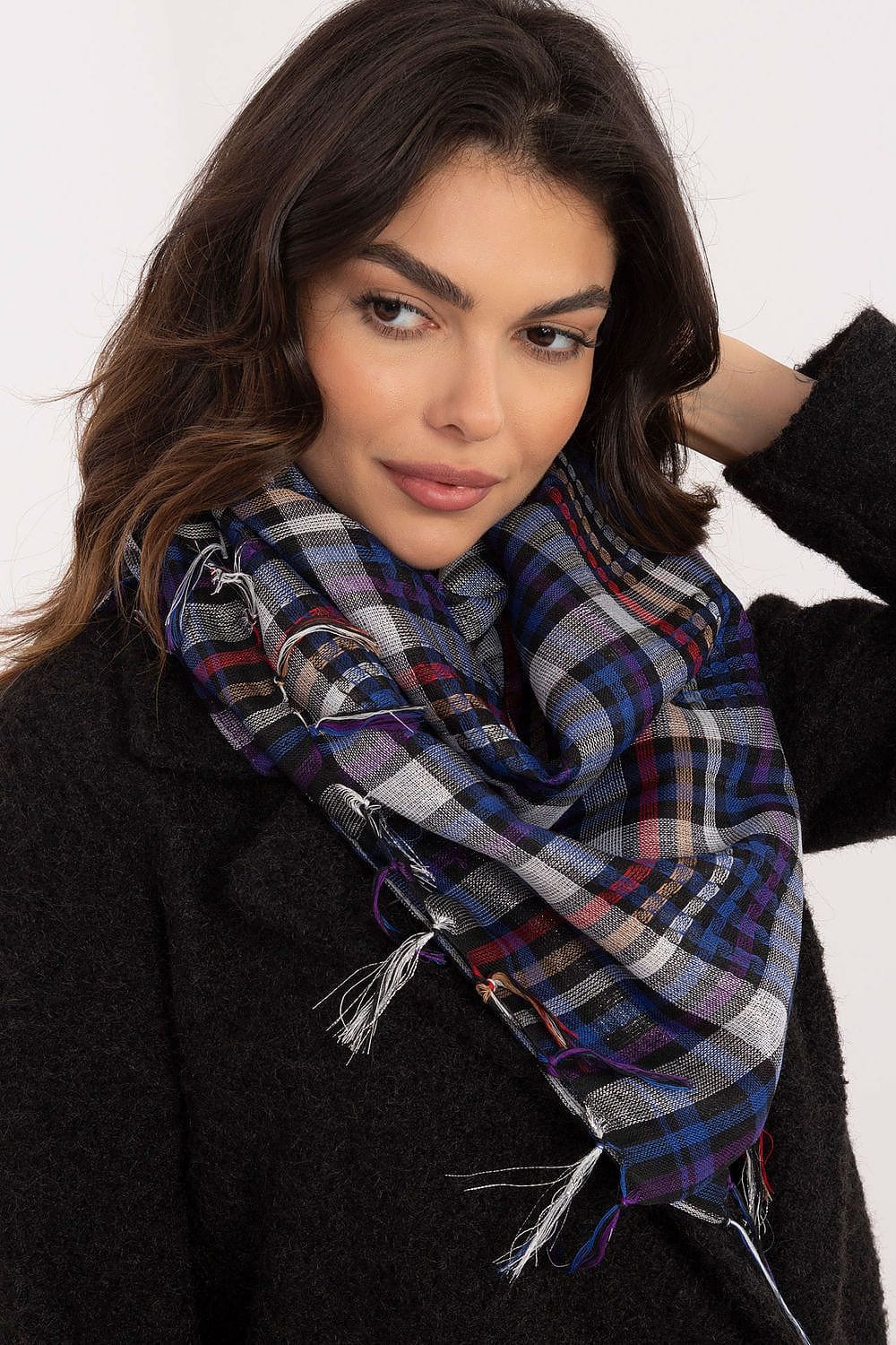 Checked Arab Scarf Neckerchief Women - ShalayeFashion