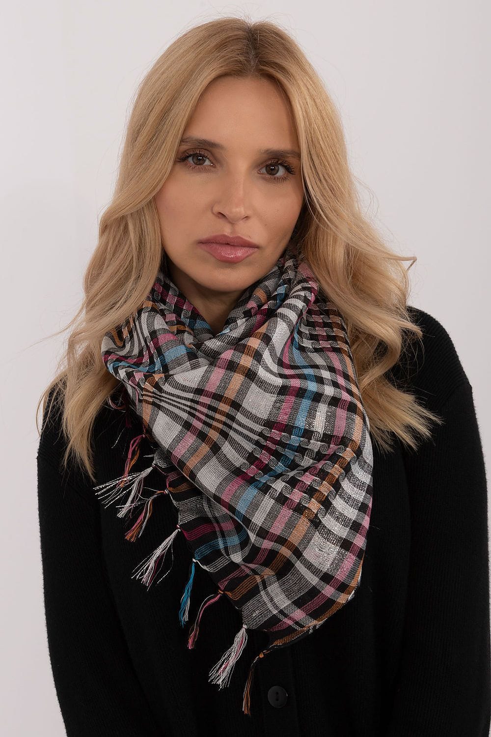 Checked Arab Scarf Neckerchief Women - ShalayeFashion