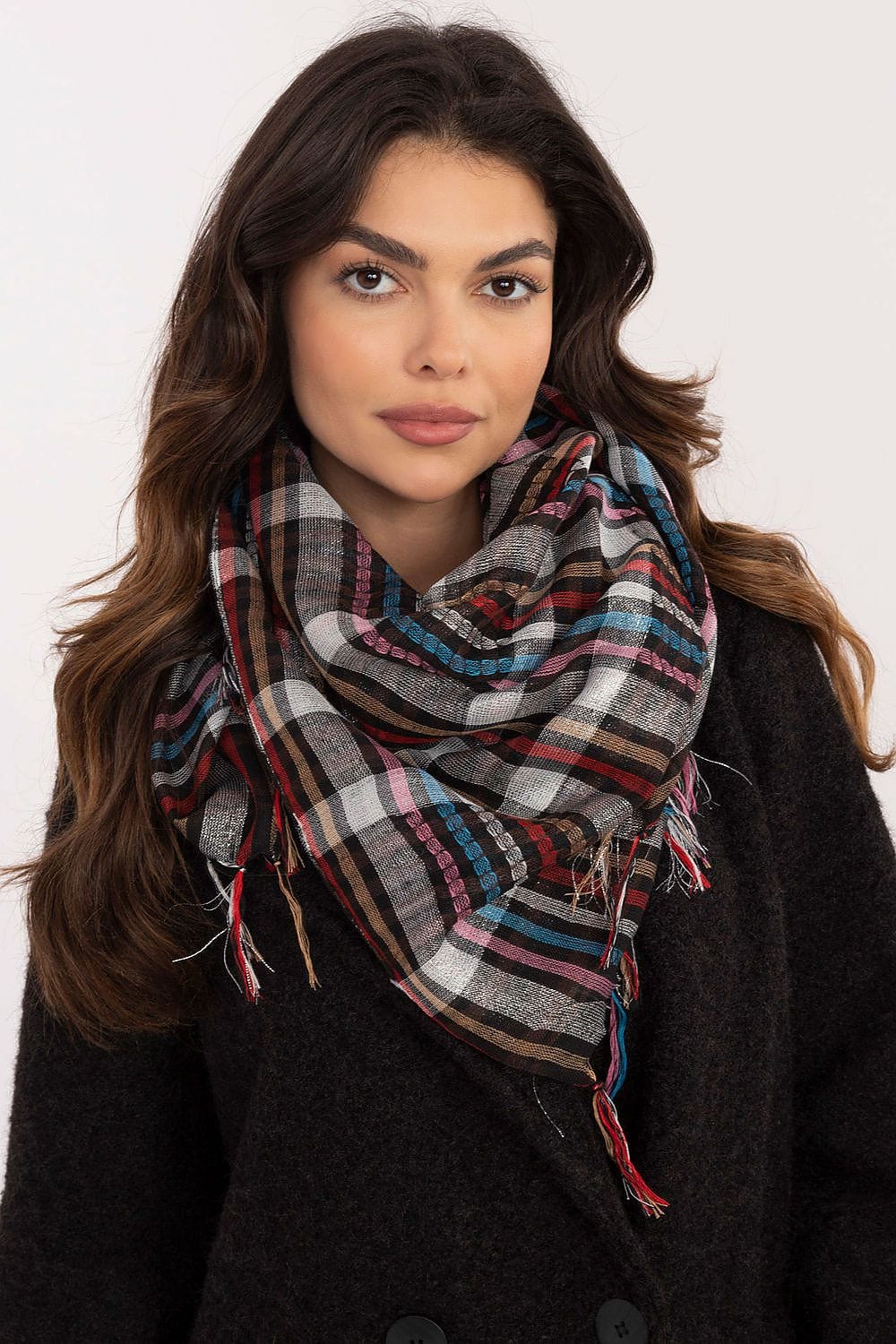 Checked Arab Scarf Neckerchief Women - ShalayeFashion