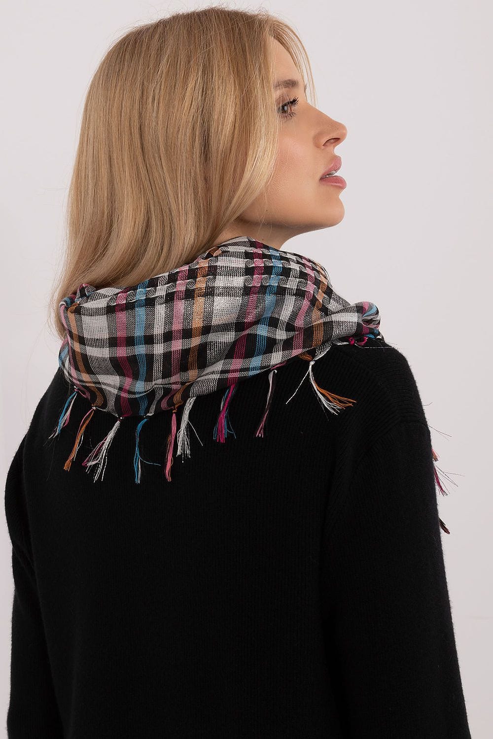 Checked Arab Scarf Neckerchief Women - ShalayeFashion