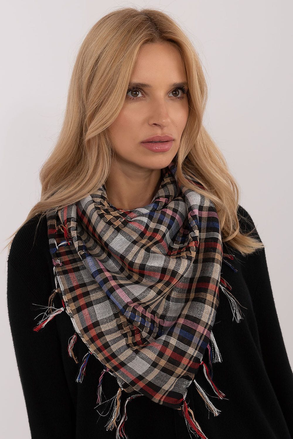 Checked Arab Scarf Neckerchief Women - ShalayeFashion