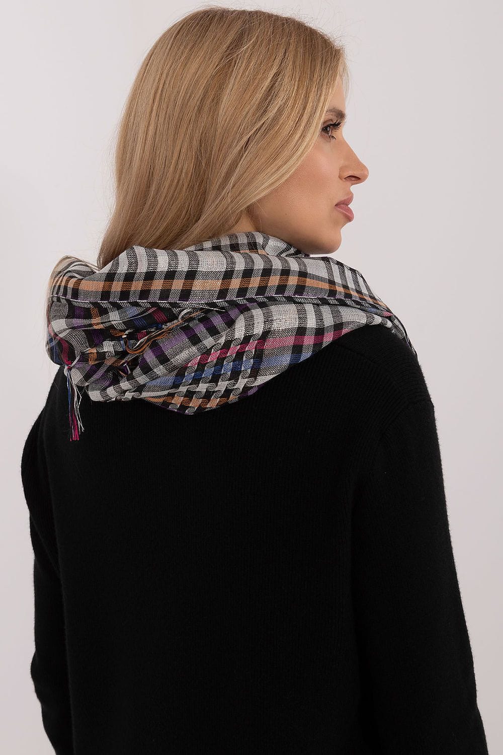 Checked Arab Scarf Neckerchief Women - ShalayeFashion