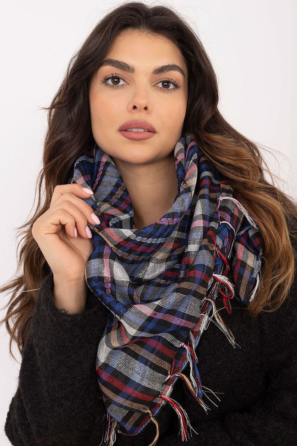 Checked Arab Scarf Neckerchief Women - ShalayeFashion