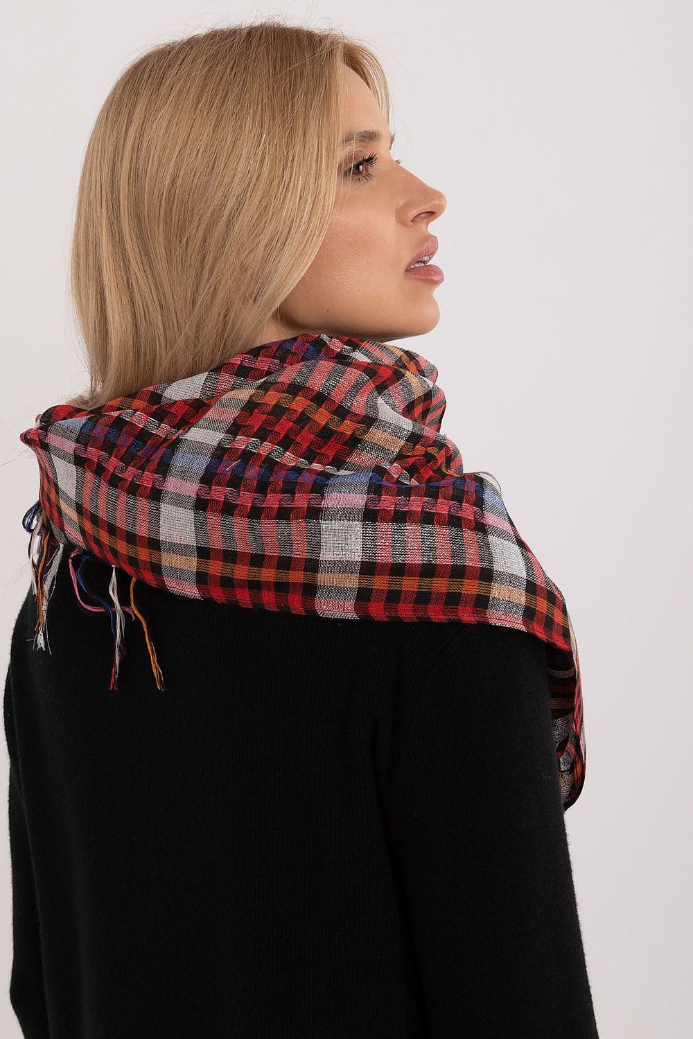 Checked Arab Scarf Neckerchief Women - ShalayeFashion