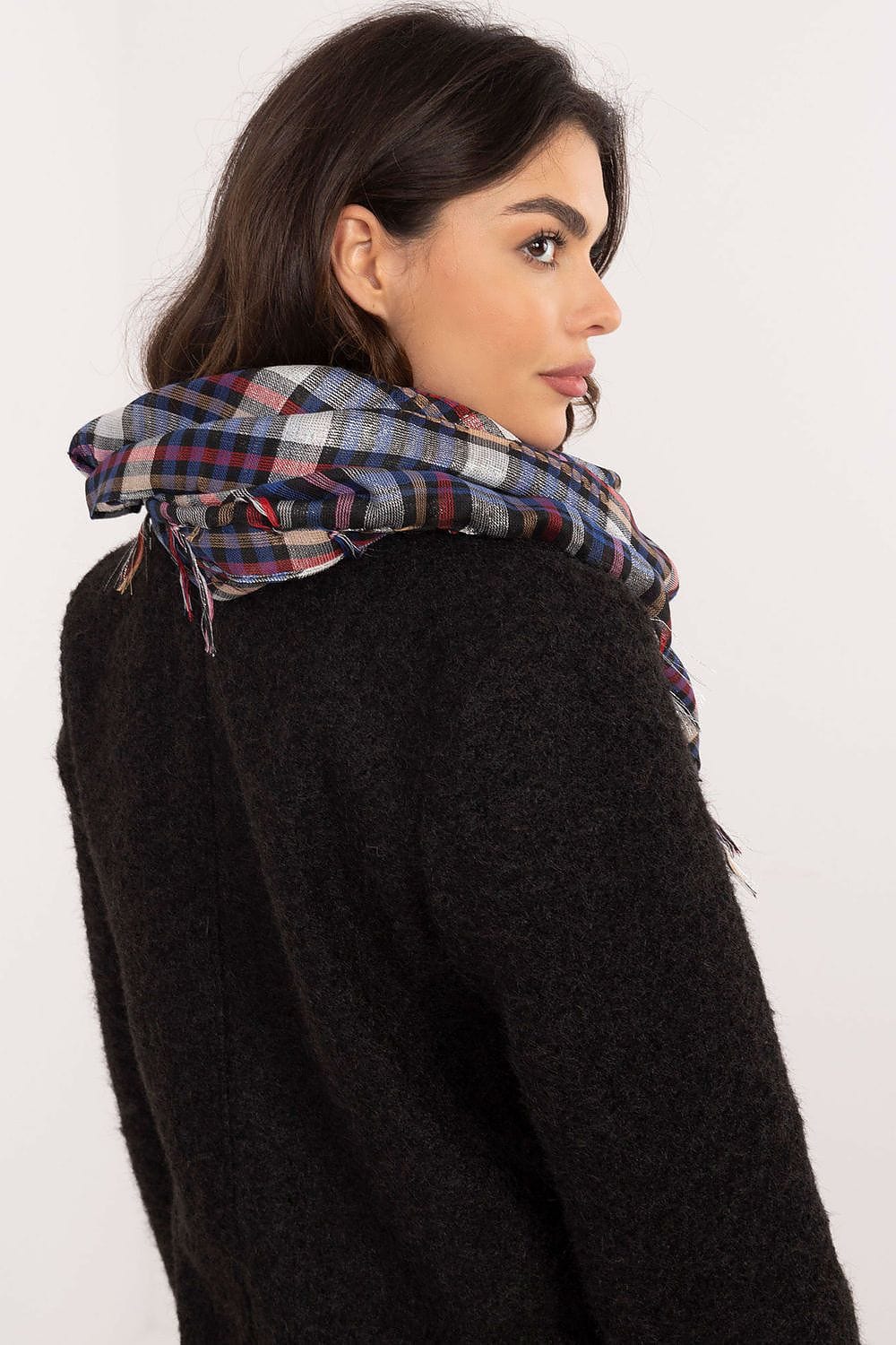 Checked Arab Scarf Neckerchief Women - ShalayeFashion