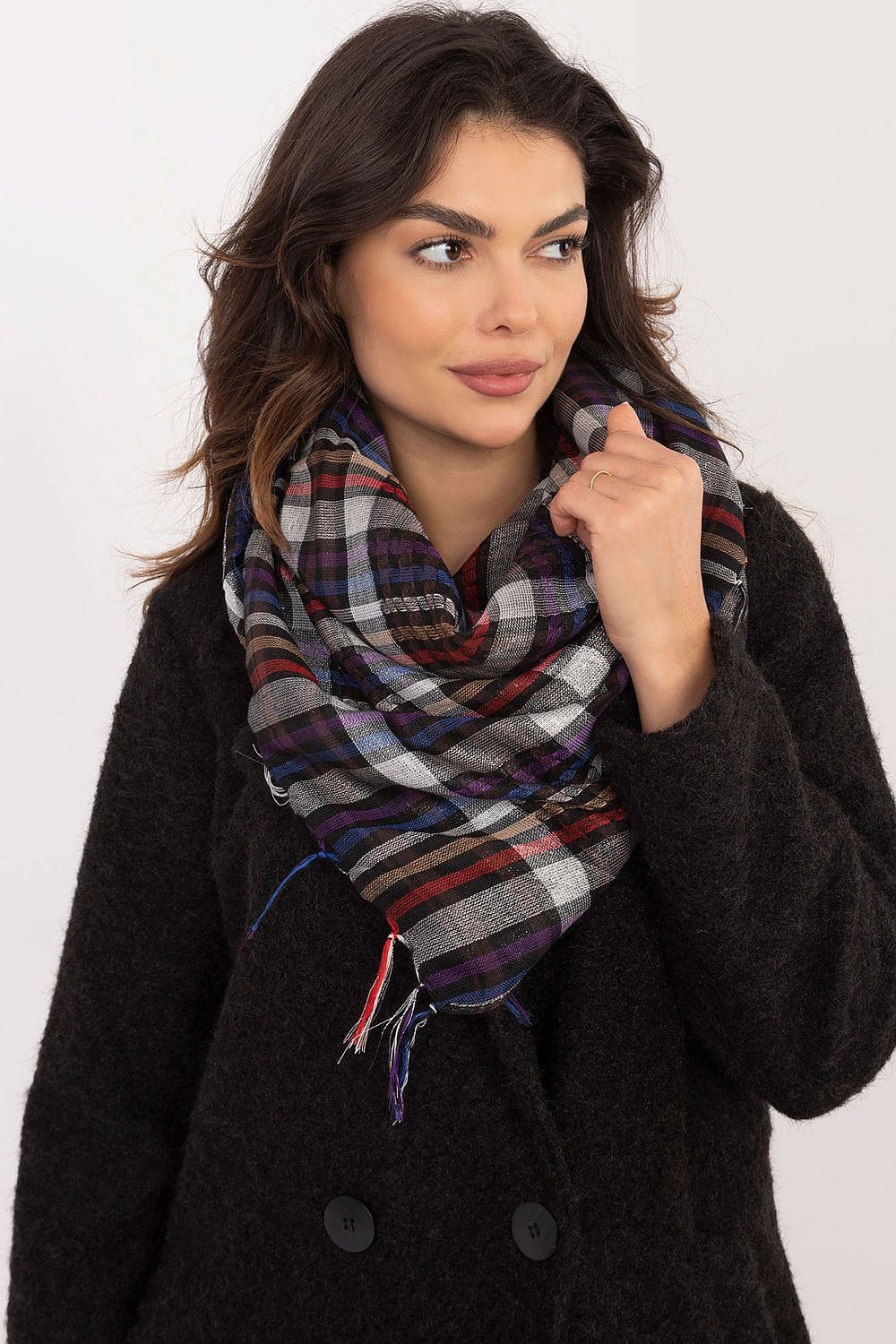 Checked Arab Scarf Neckerchief Women - ShalayeFashion