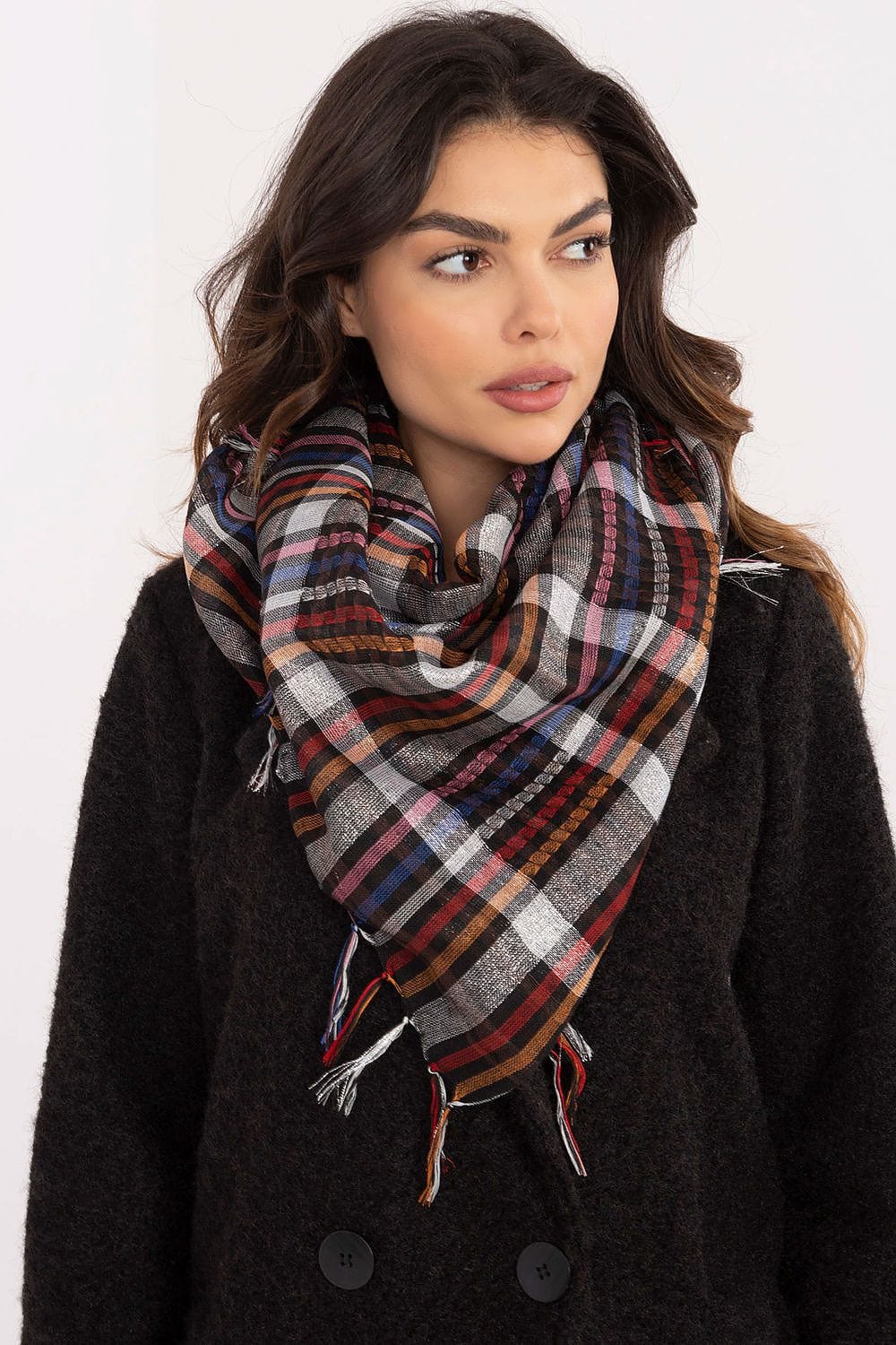 Checked Arab Scarf Neckerchief Women - ShalayeFashion
