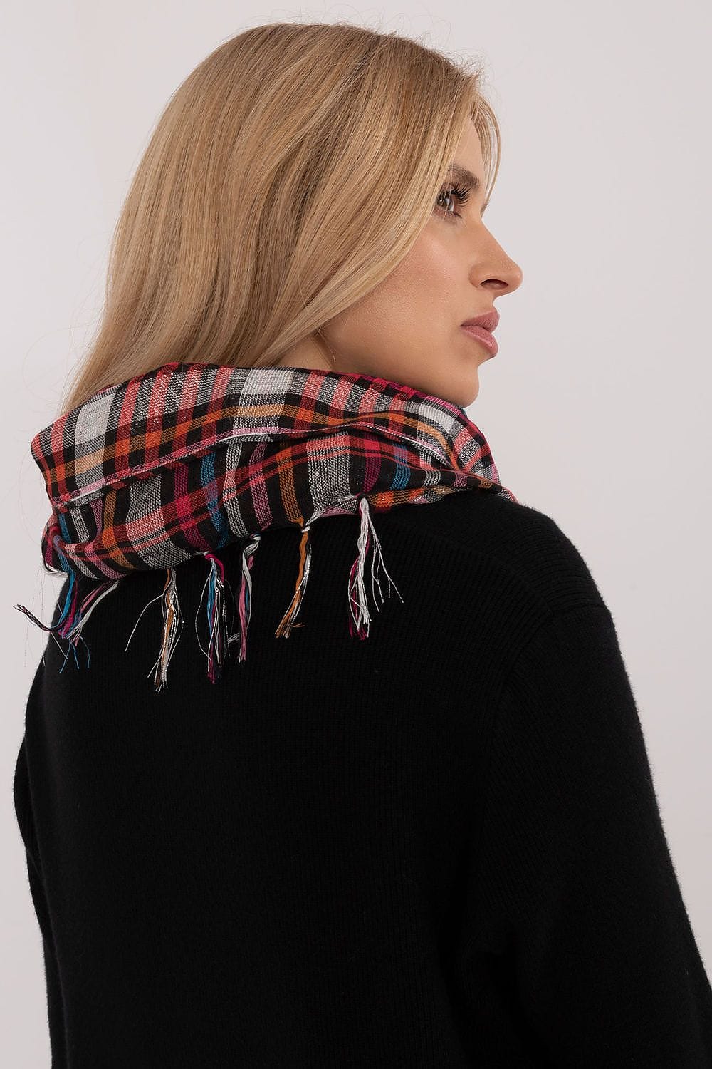 Checked Arab Scarf Neckerchief Women - ShalayeFashion