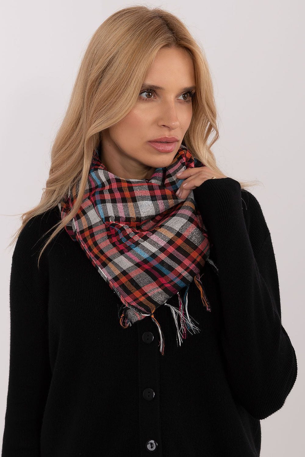 Checked Arab Scarf Neckerchief Women - ShalayeFashion