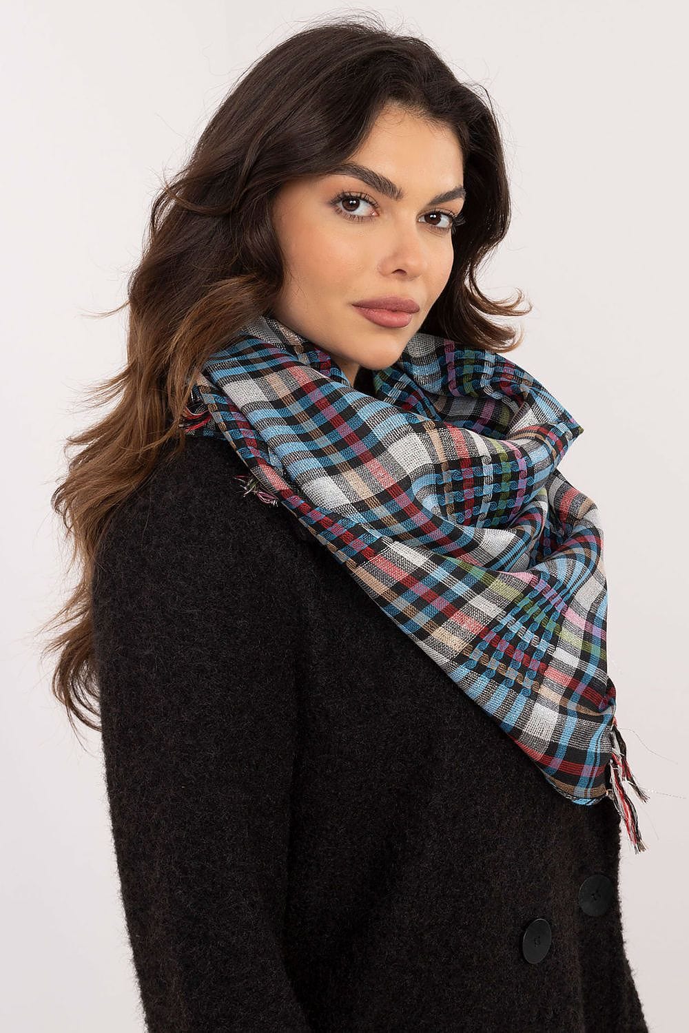 Checked Arab Scarf Neckerchief Women - ShalayeFashion
