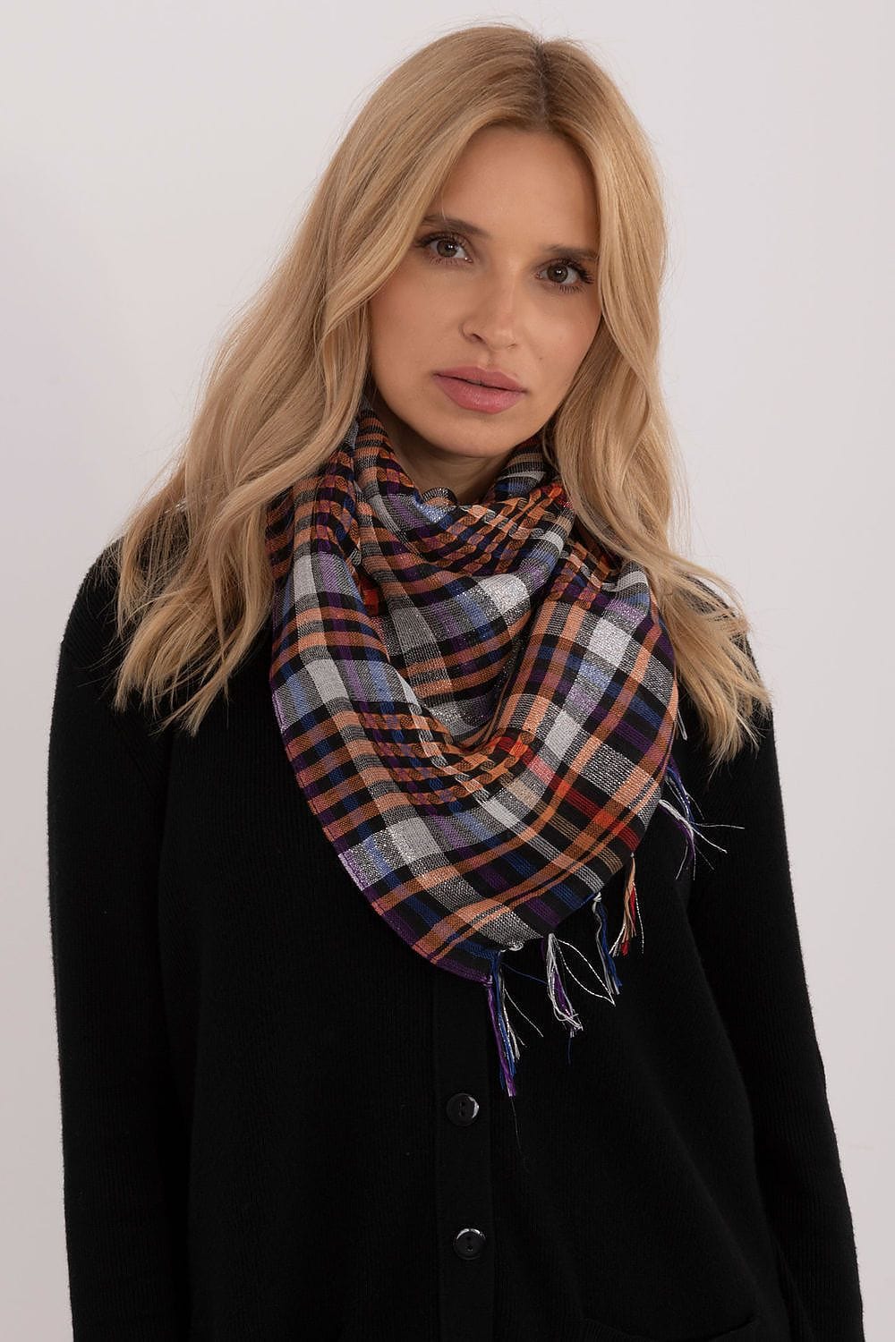 Checked Arab Scarf Neckerchief Women - ShalayeFashion