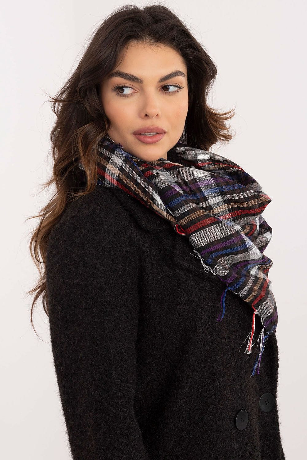 Checked Arab Scarf Neckerchief Women - ShalayeFashion