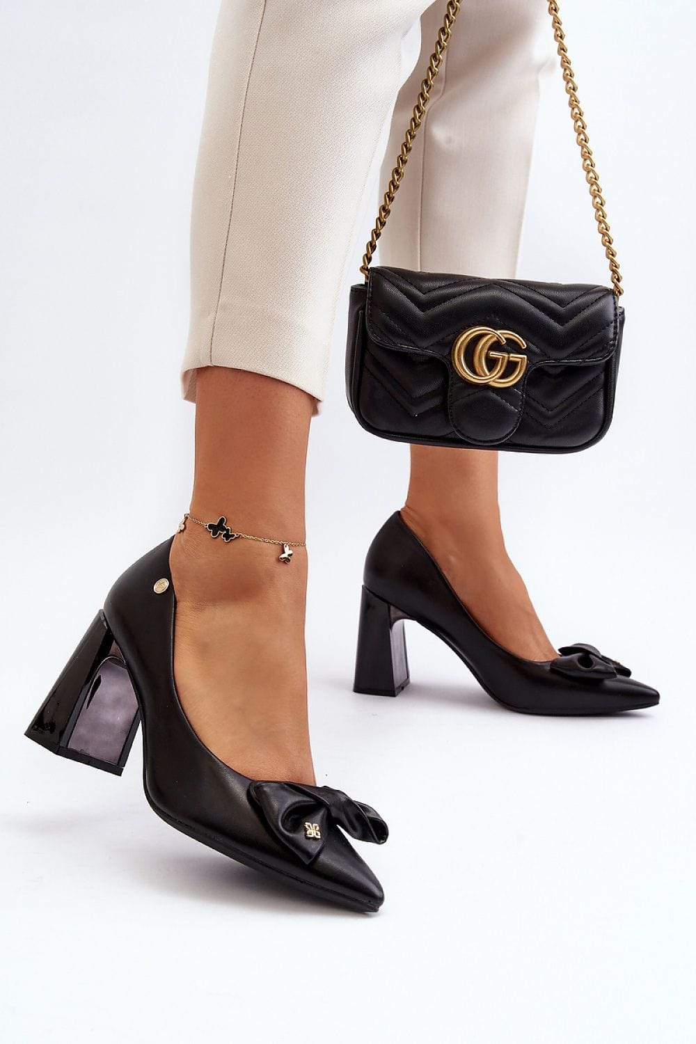 Chic Women’s Block Heel Dress Pumps - ShalayeFashion
