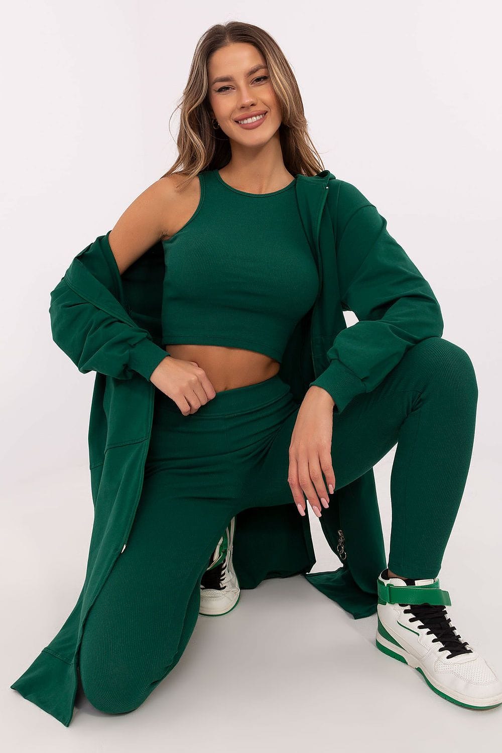 Chic Women’s Hoodie, Top & Leggings Set - ShalayeFashion