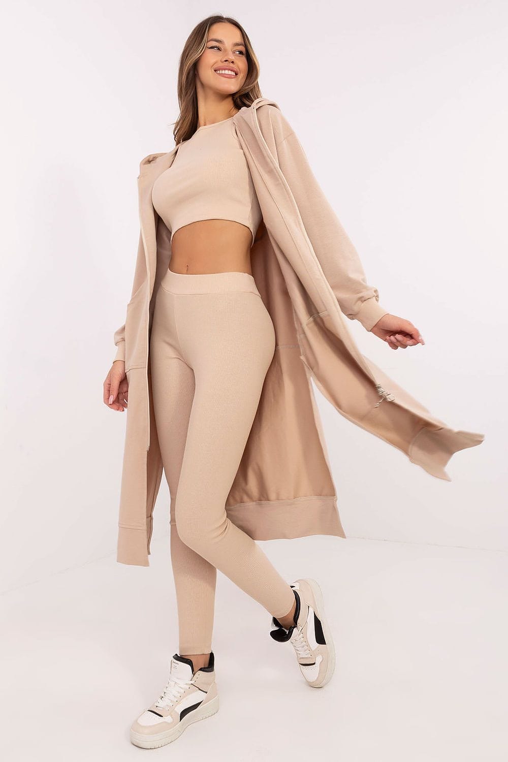Chic Women’s Hoodie, Top & Leggings Set - ShalayeFashion