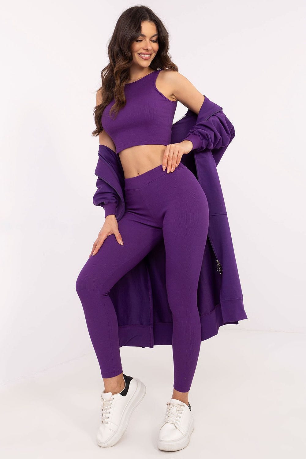 Chic Women’s Hoodie, Top & Leggings Set - ShalayeFashion