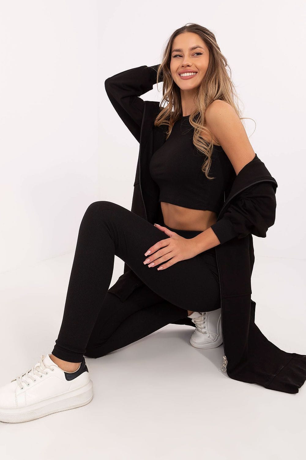 Chic Women’s Hoodie, Top & Leggings Set - ShalayeFashion