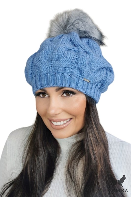 Chic Women’s Warm Knit Pom Pom Hat - ShalayeFashion