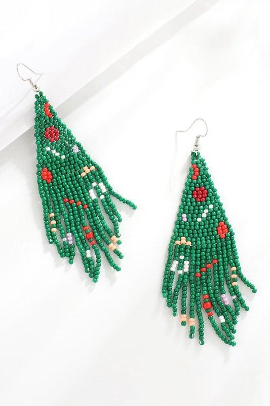 Christmas Beaded Earrings - ShalayeFashion