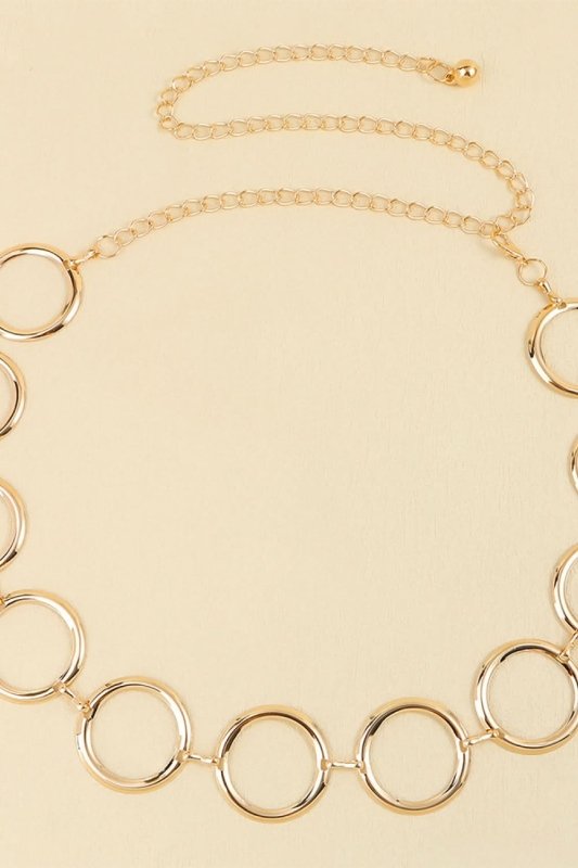 Circle Ring Chain Belt - ShalayeFashion