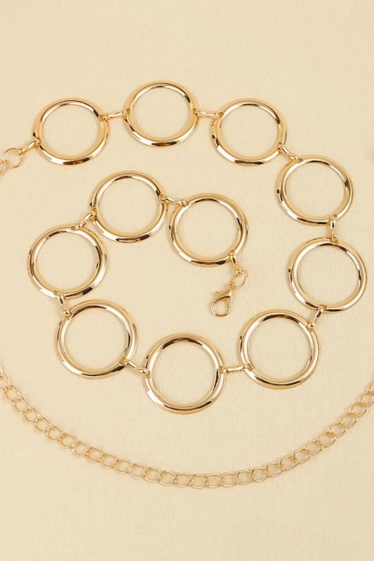 Circle Ring Chain Belt - ShalayeFashion