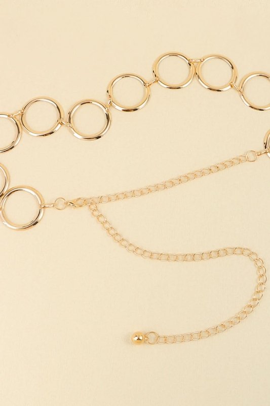 Circle Ring Chain Belt - ShalayeFashion