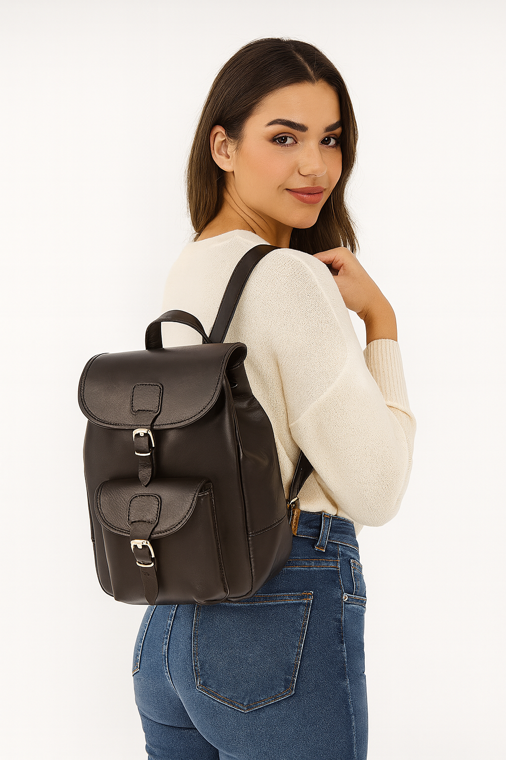 Classic Leather Vintage Rucksack Pack - ShalayeFashion