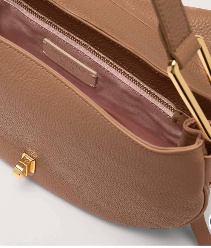Coccinelle Designer Shoulder Bag Premium Italian Leather - ShalayeFashion