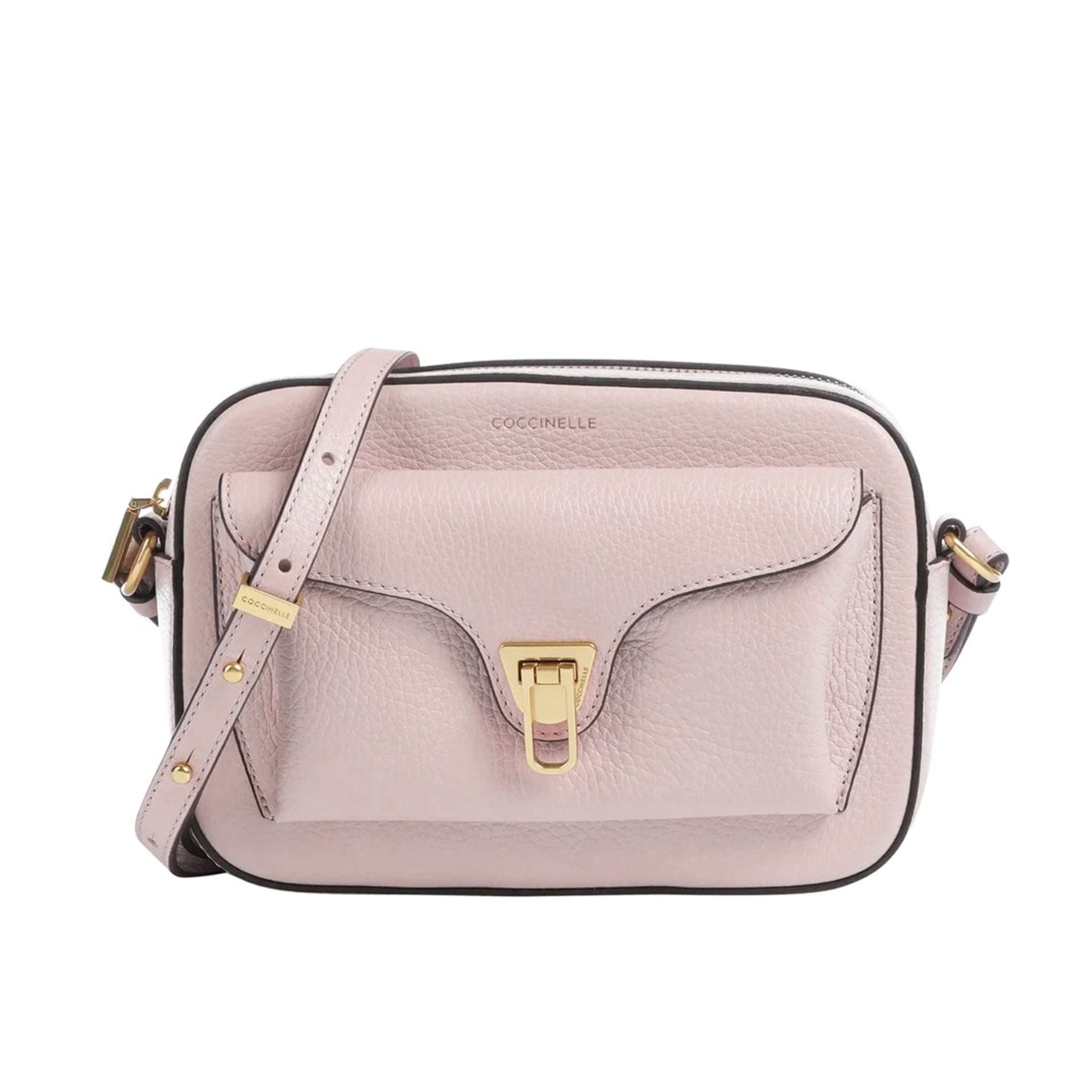 Coccinelle Elegant Crossbody Bag Italian Leather Design - ShalayeFashion