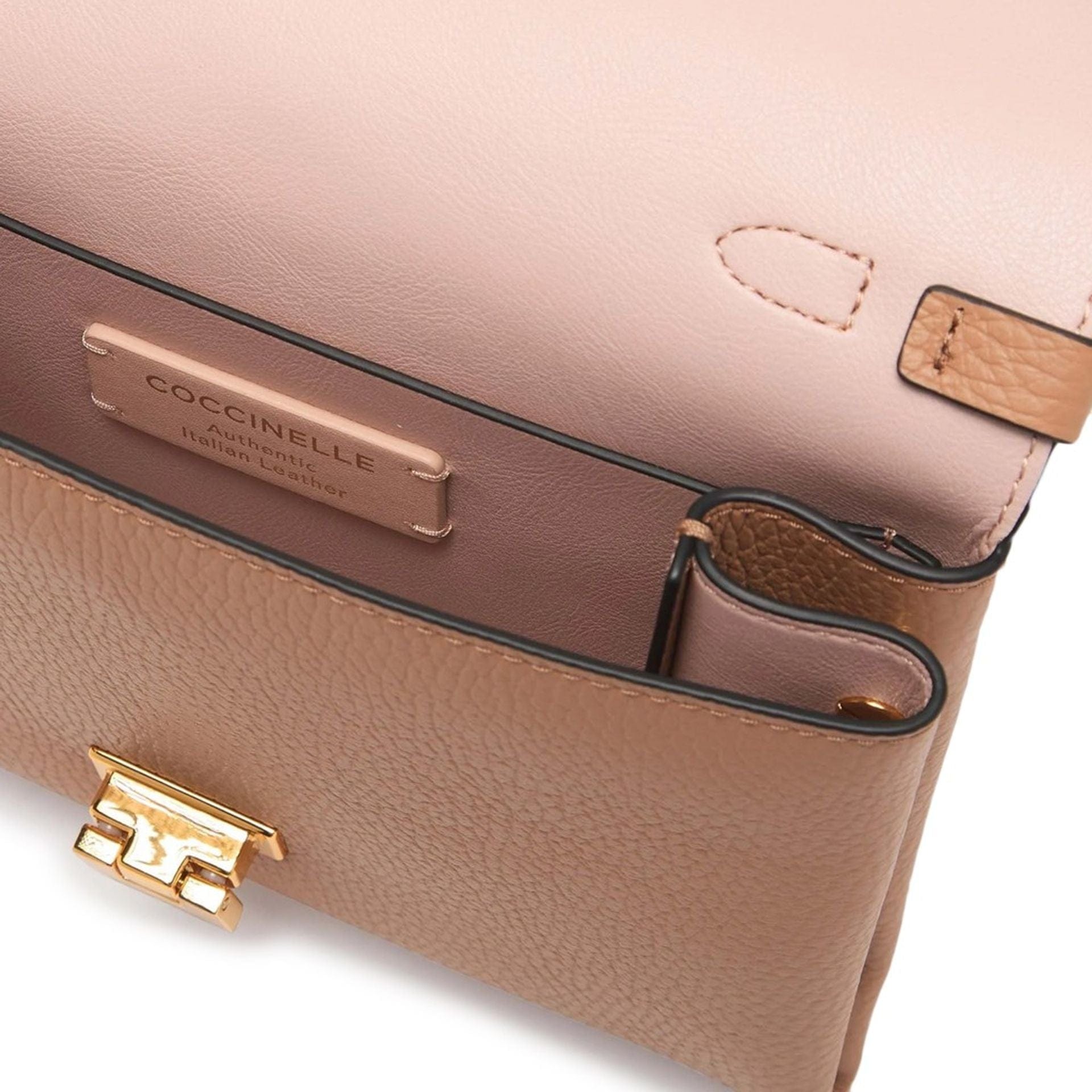 Coccinelle Elegant Handbag Italian Leather Design - ShalayeFashion