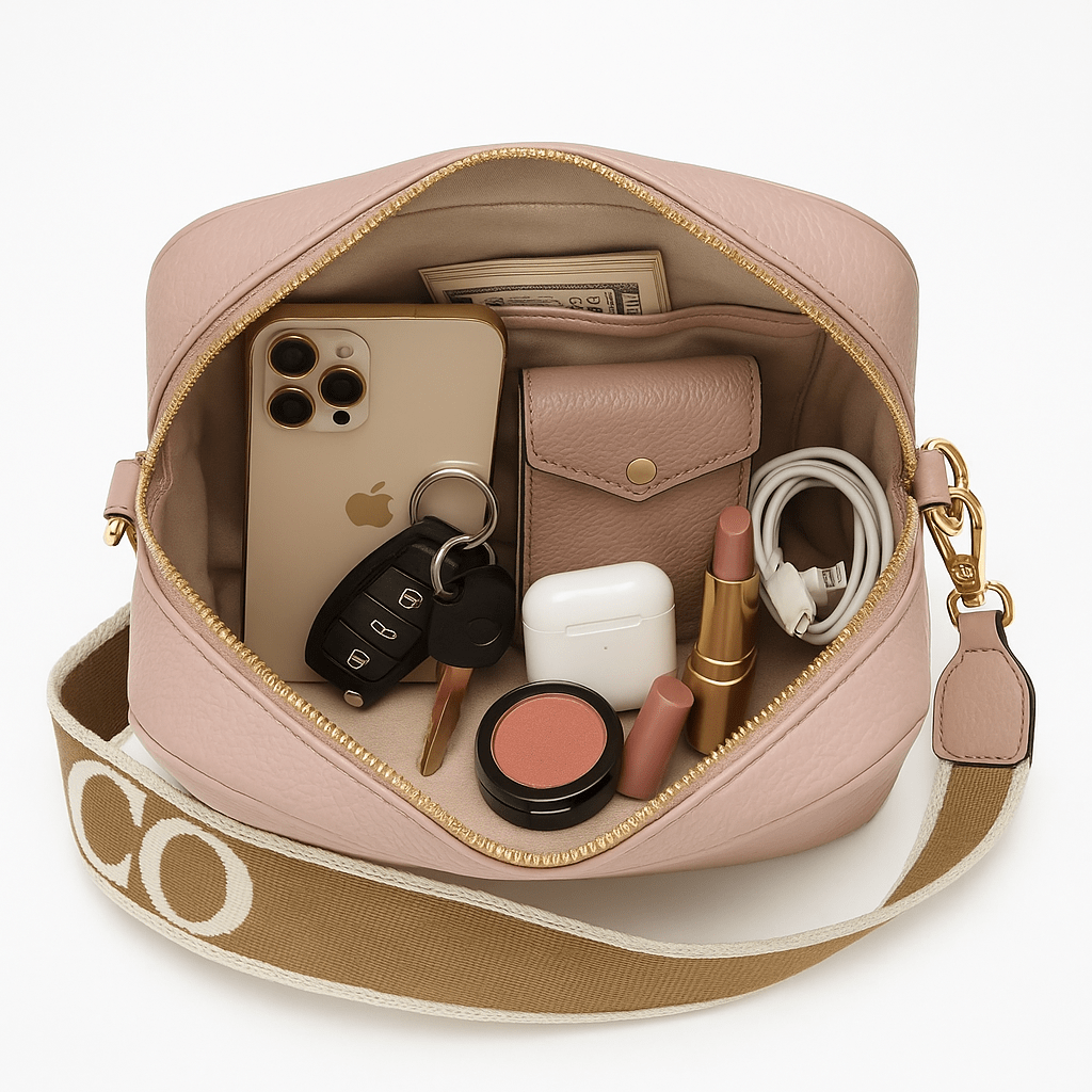 Coccinelle Italian Leather Crossbody - ShalayeFashion