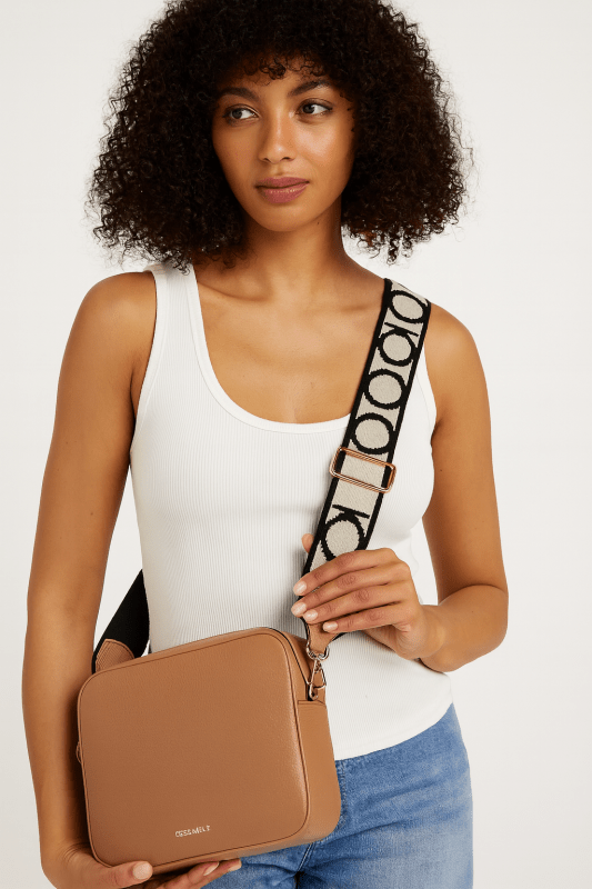 Coccinelle Italian Leather Crossbody Bag - ShalayeFashion