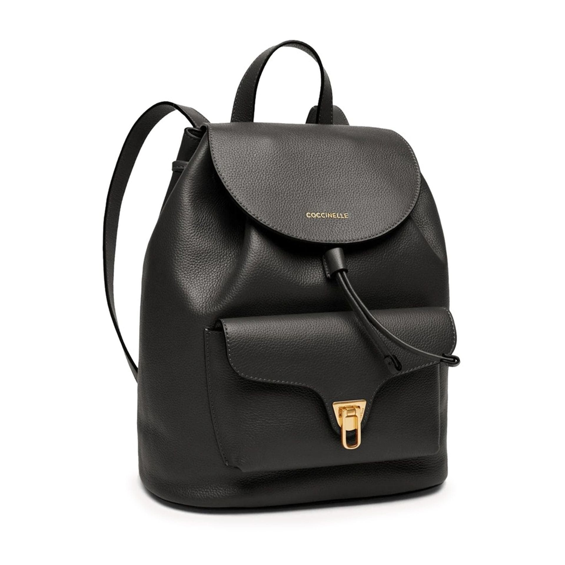Coccinelle Luxury Rucksack Italian Leather Backpack - ShalayeFashion