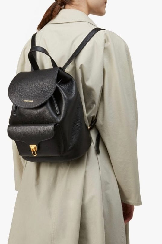 Coccinelle Luxury Rucksack Italian Leather Backpack - ShalayeFashion