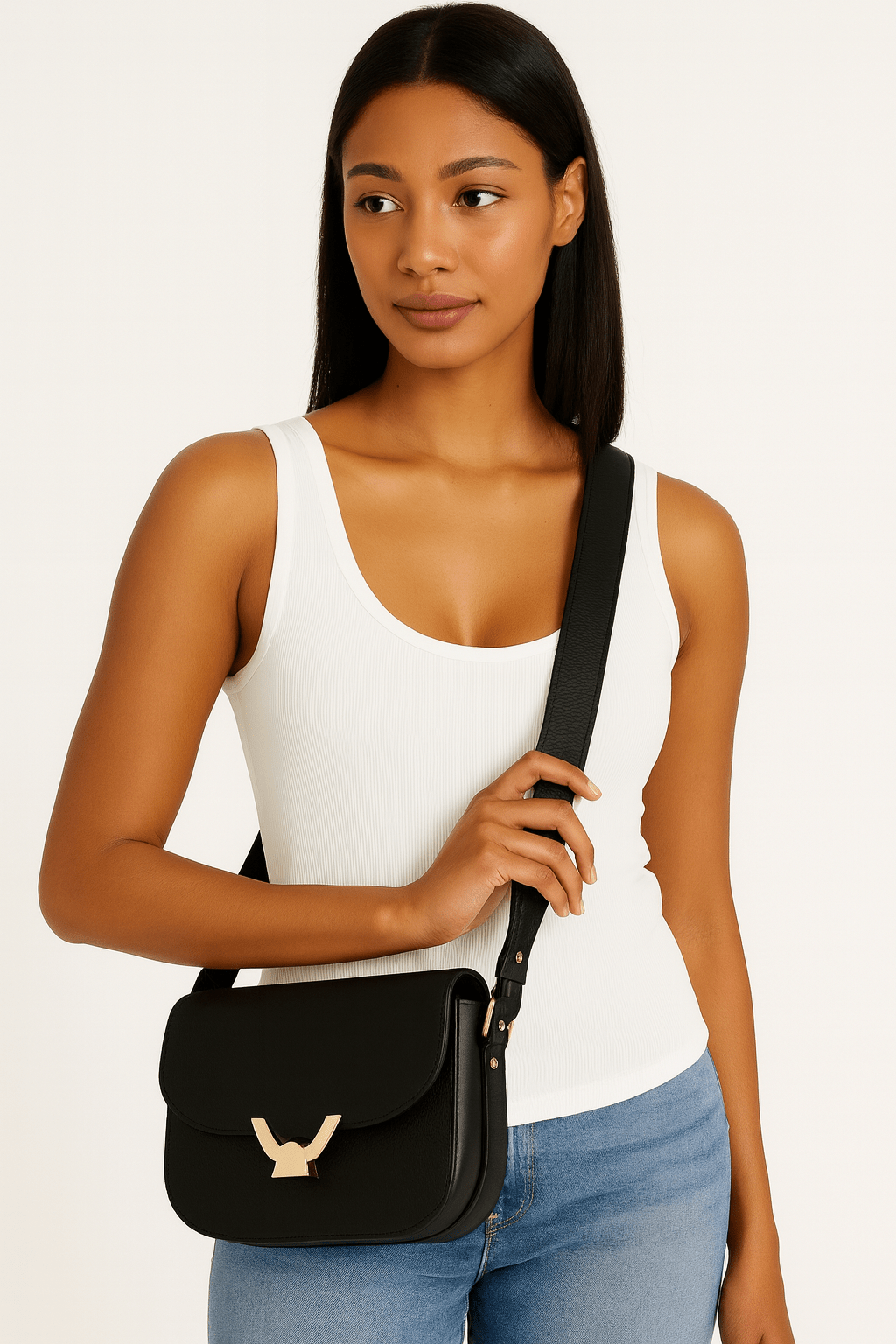 Coccinelle Sophisticated Crossbody Bag Italian Leather - ShalayeFashion