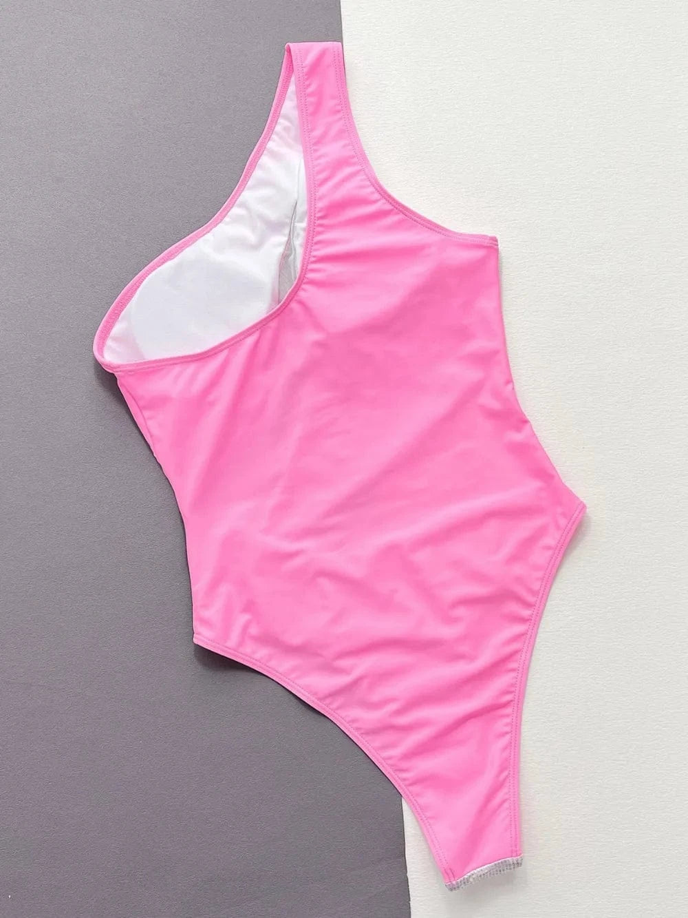 Contrast Panel One - Piece Swimsuit - ShalayeFashion