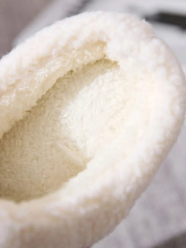 Contrast Round Toe Flat Slippers - ShalayeFashion
