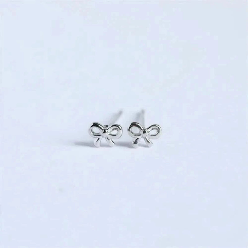 Copper Bow Stud Earrings - ShalayeFashion