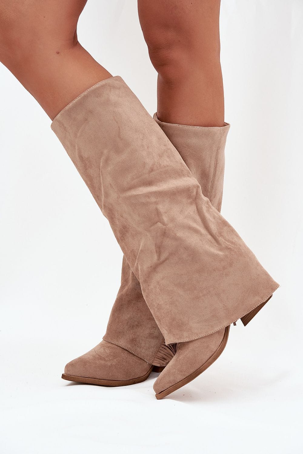Cowboy Boots Women Eco Suede Fringe - ShalayeFashion